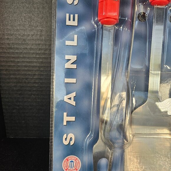 Nebraska Husker Stainless Steel 4 Piece Barbecue Tool Set New - Picture 4 of 10